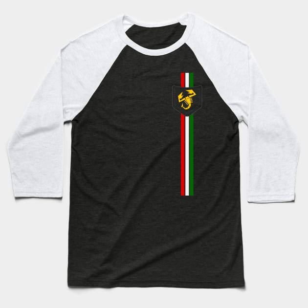 ABARTH Baseball T-Shirt by HSDESIGNS